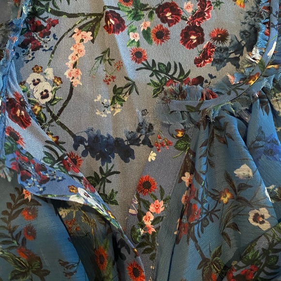 Alice and Olivia long, flowery sleeveless top - Picture 3 of 6